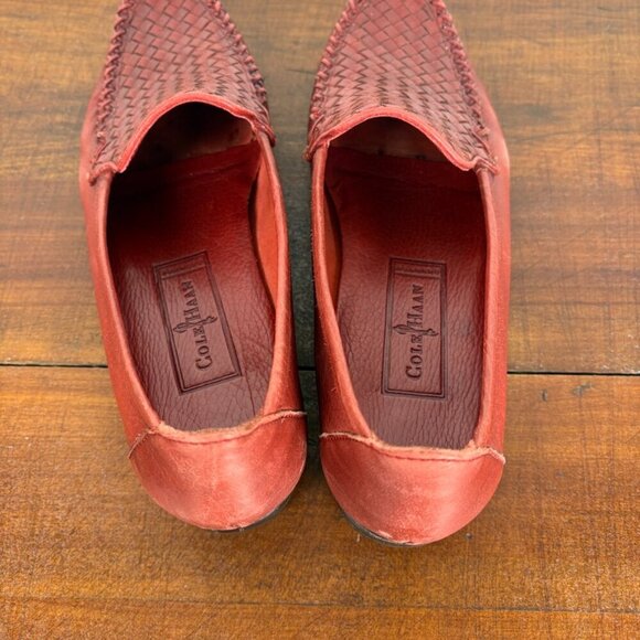 Cole Haan Braided Copper Red Slip on Loafers Size: 8.5 - Picture 8 of 14